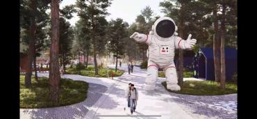 Фото Гигантский космонавт вместо старого «Гулливера»: в Челябинске обновят парк Гагарина