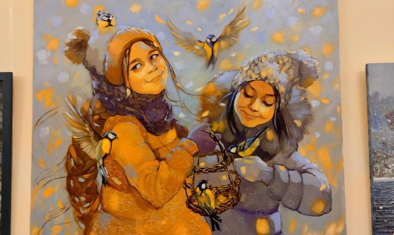 Фото Краски челябинских художников передают новогоднее настроение