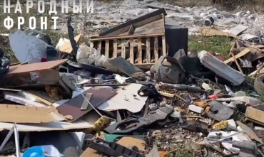 Фото На подъезде к селу Долгодеревенское образовался стихийный мусорный полигон
