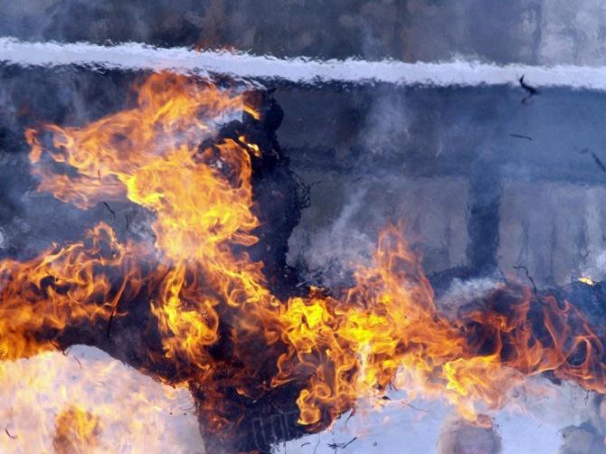 Фото Бомж сгорел в подземном переходе в Челябинске