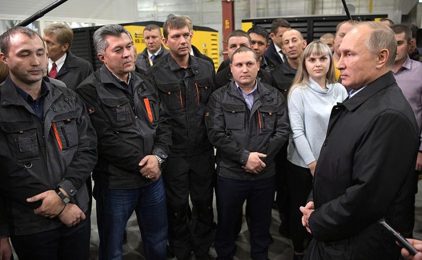 Фото Владимир Путин ознакомился с новым производством Челябинского компрессорного завода
