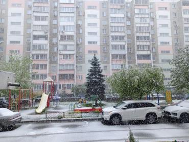 Фото Челябинск накрыло снегом в середине мая
